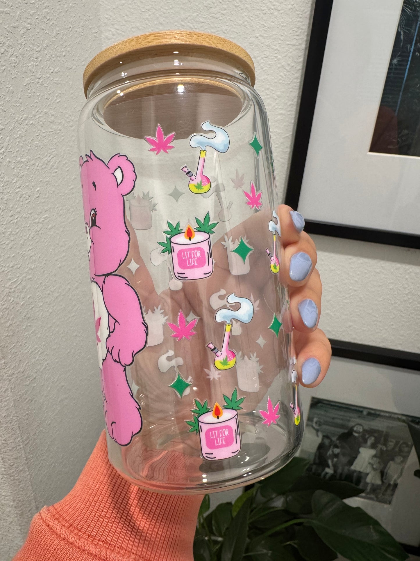420 Care Bears Mary Jane UV DTF Wrap Transfer 16oz | No Heat Needed | Waterproof | Permanent Adhesive