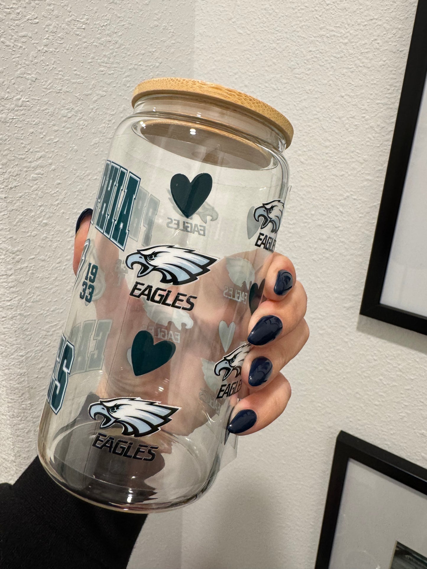 Philadelphia Eagles Girl UV DTF Wrap Transfer 16oz | No Heat Needed | Waterproof | Permanent Adhesive