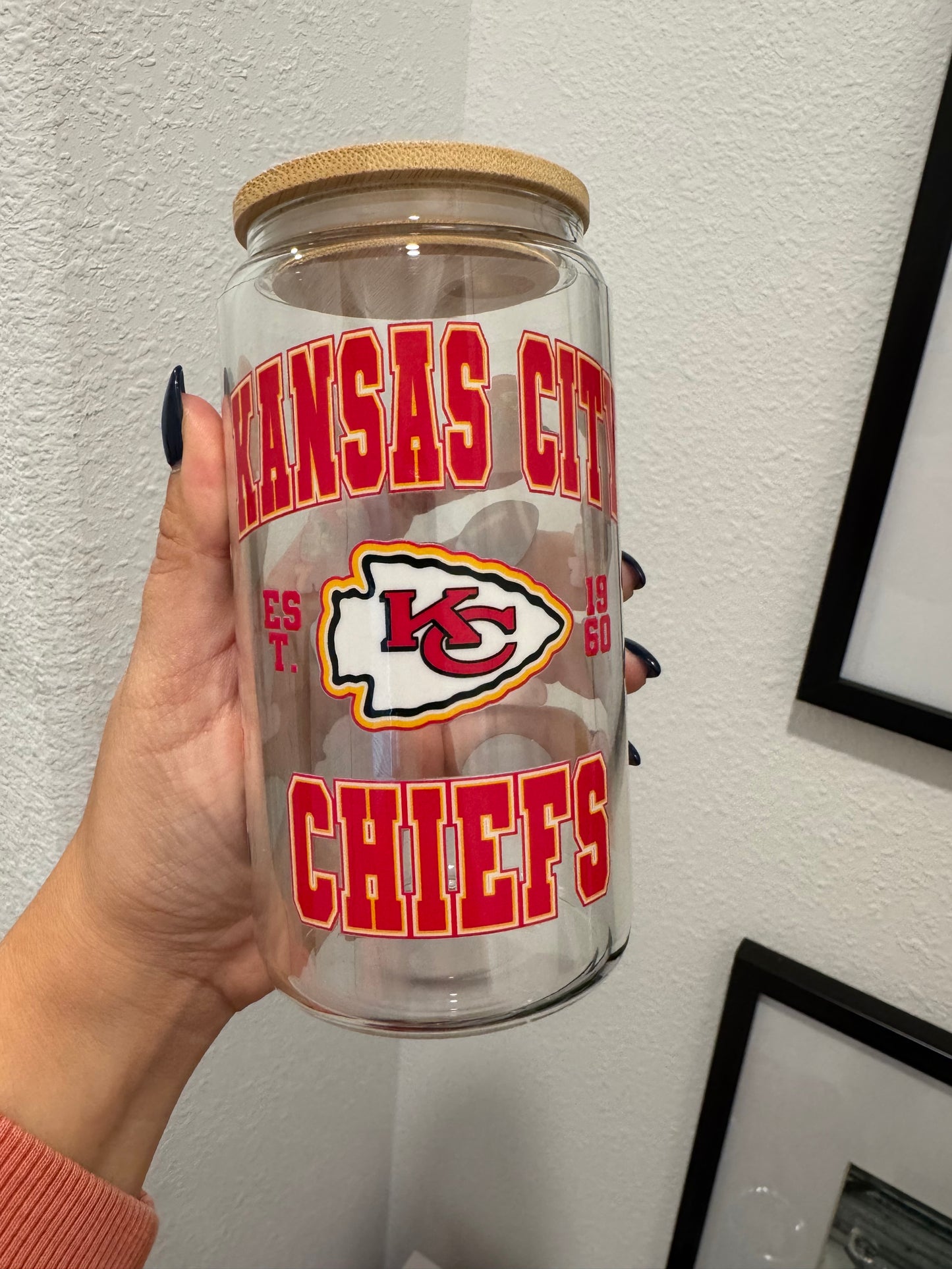 Kansas City Chiefs Footballs UV DTF Wrap Transfer 16oz | No Heat Needed | Waterproof | Permanent Adhesive