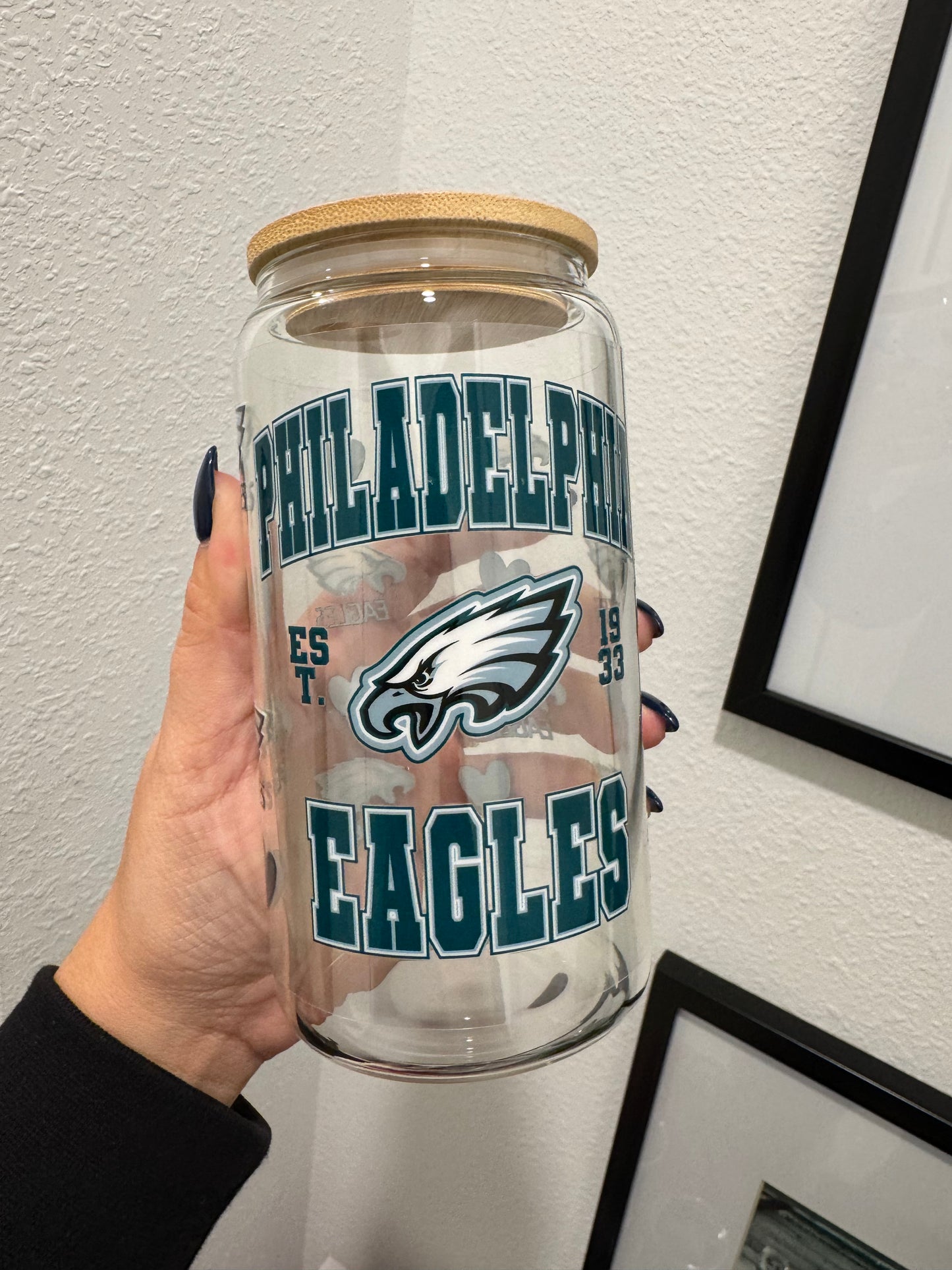 Philadelphia Eagles Girl UV DTF Wrap Transfer 16oz | No Heat Needed | Waterproof | Permanent Adhesive