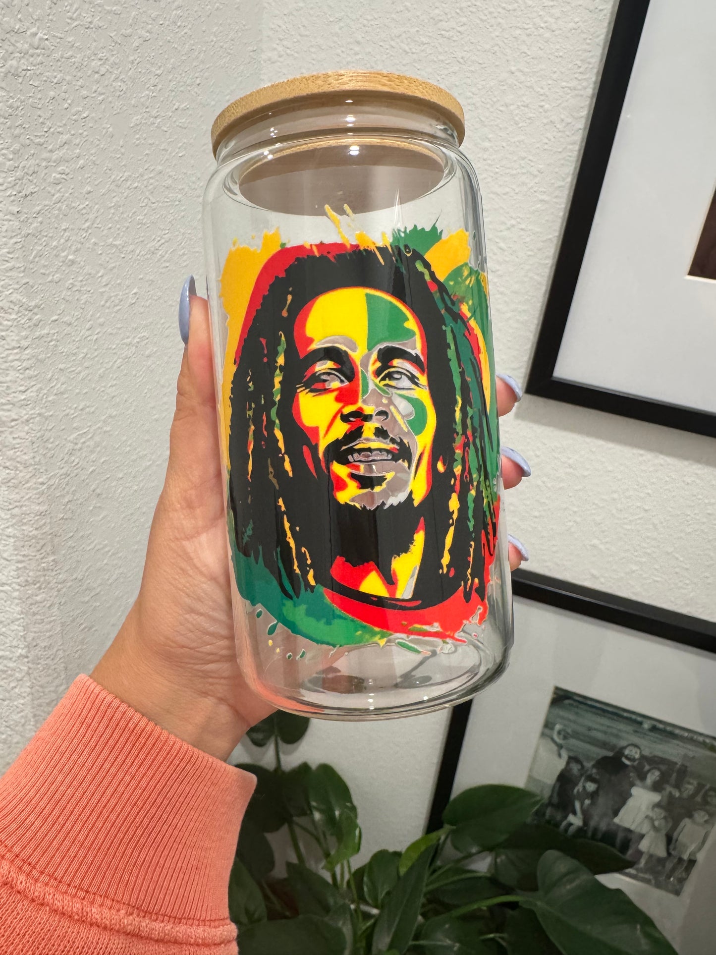 Bob Marley 1 420 Mary Jane UV DTF Wrap Transfer 16oz | No Heat Needed | Waterproof | Permanent Adhesive