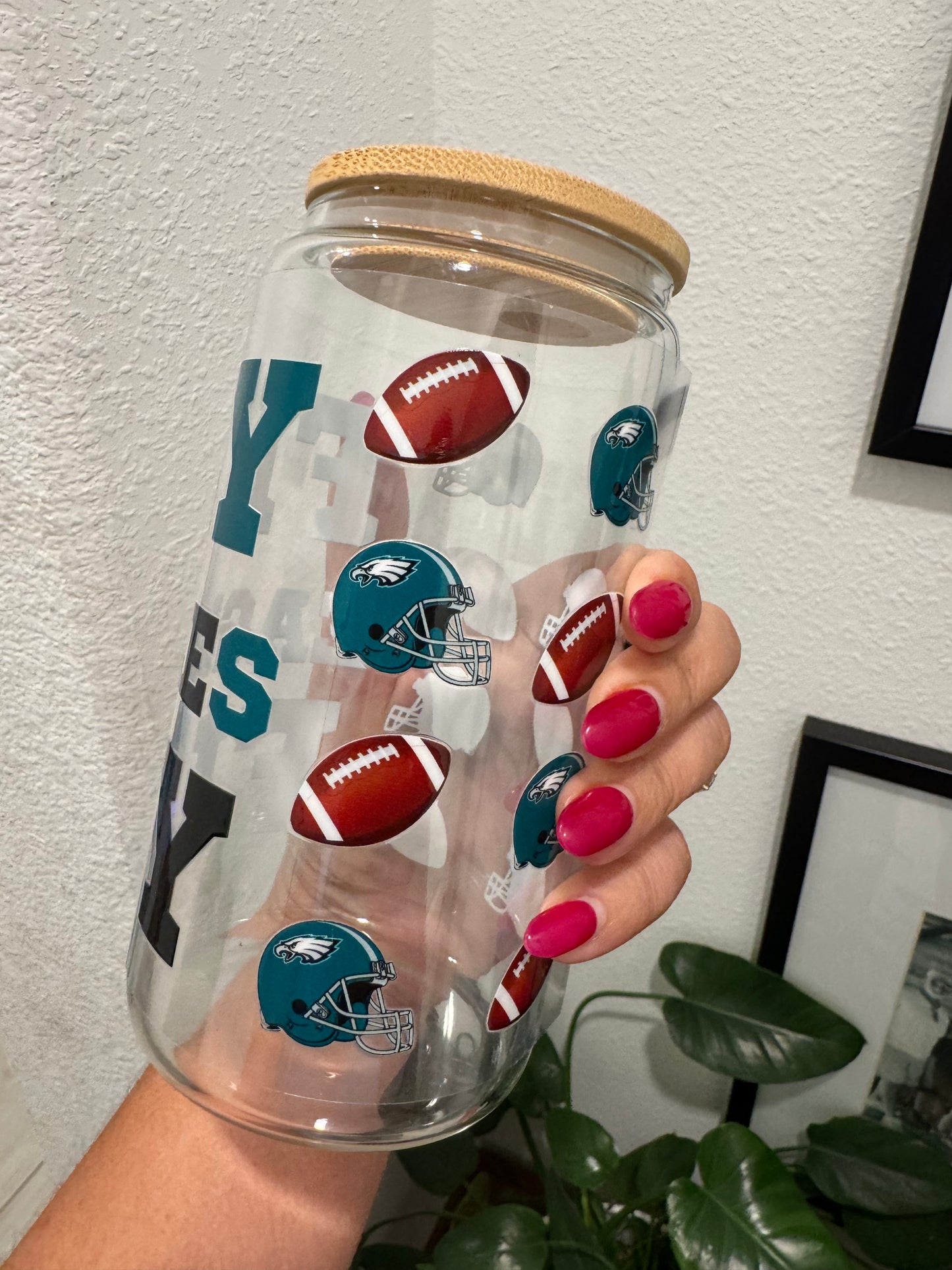 Fly Eagles Fly Philadelphia Eagles UV DTF Wrap Transfer 16oz | No Heat Needed | Waterproof | Permanent Adhesive