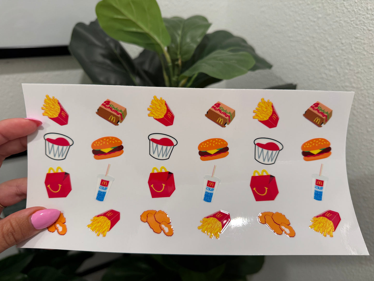 McDonald's 2 UV DTF Wrap Transfer 16oz | No Heat Needed | Waterproof | Permanent Adhesive