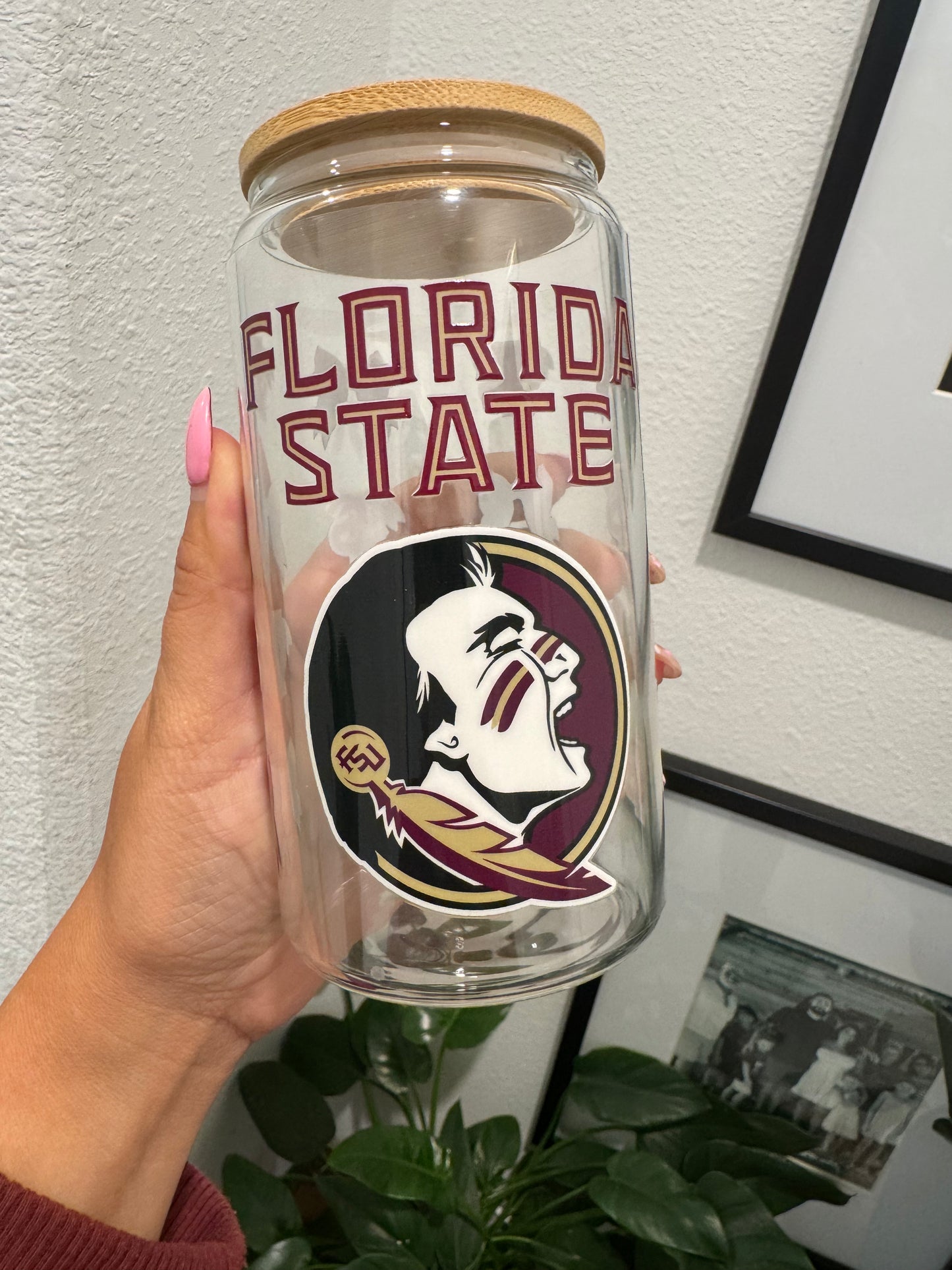 FSU Seminoles Bow Football 3 UV DTF Wrap Transfer 16oz | No Heat Needed | Waterproof | Permanent Adhesive