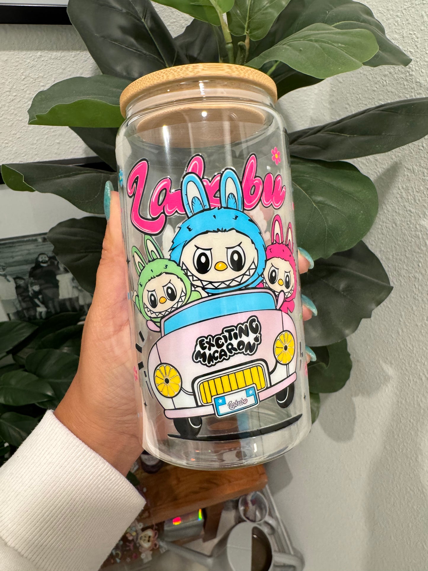 Cartoon Monsters Labubu 2 UV DTF Wrap Transfer 16oz | No Heat Needed | Waterproof | Permanent Adhesive