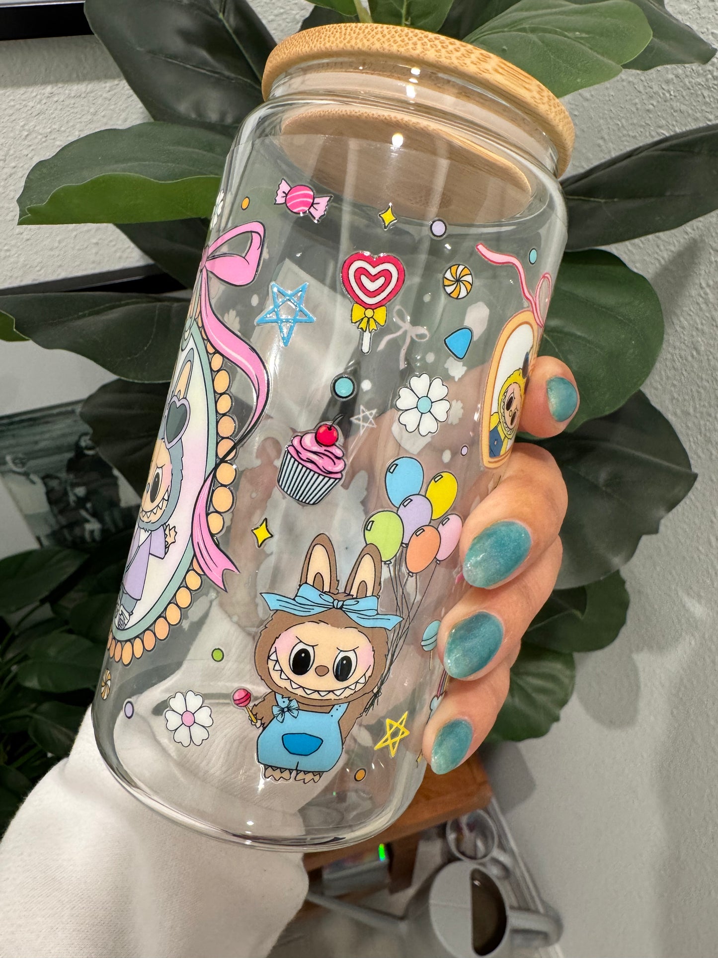 Cartoon Monsters Labubu UV DTF Wrap Transfer 16oz | No Heat Needed | Waterproof | Permanent Adhesive