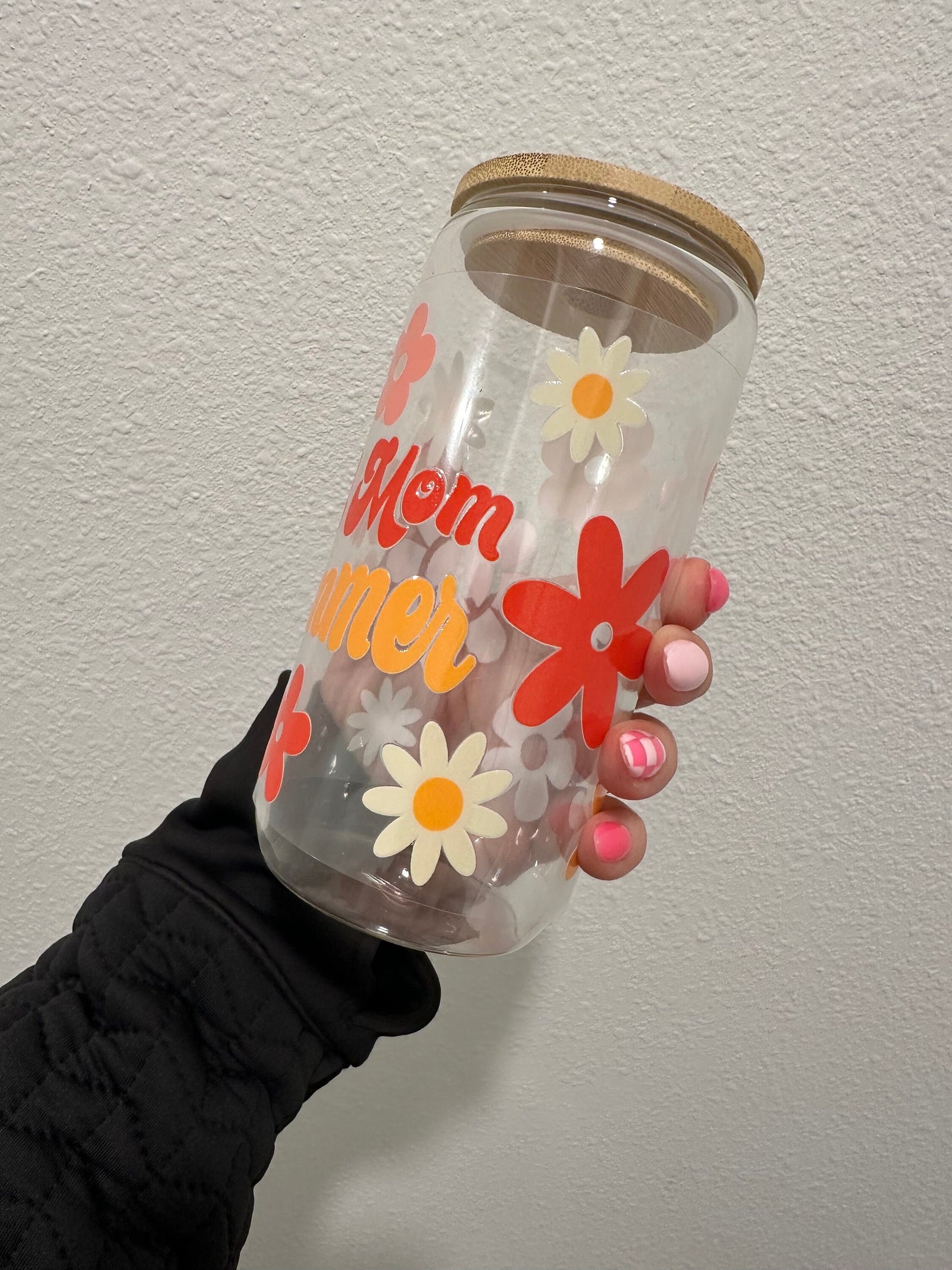 Hot Mom Summer UV DTF Wrap Transfer 16oz | No Heat Needed | Waterproof | Permanent Adhesive