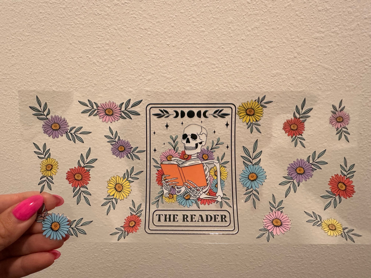 The Reader UV DTF Wrap Transfer 16oz | No Heat Needed | Waterproof | Permanent Adhesive