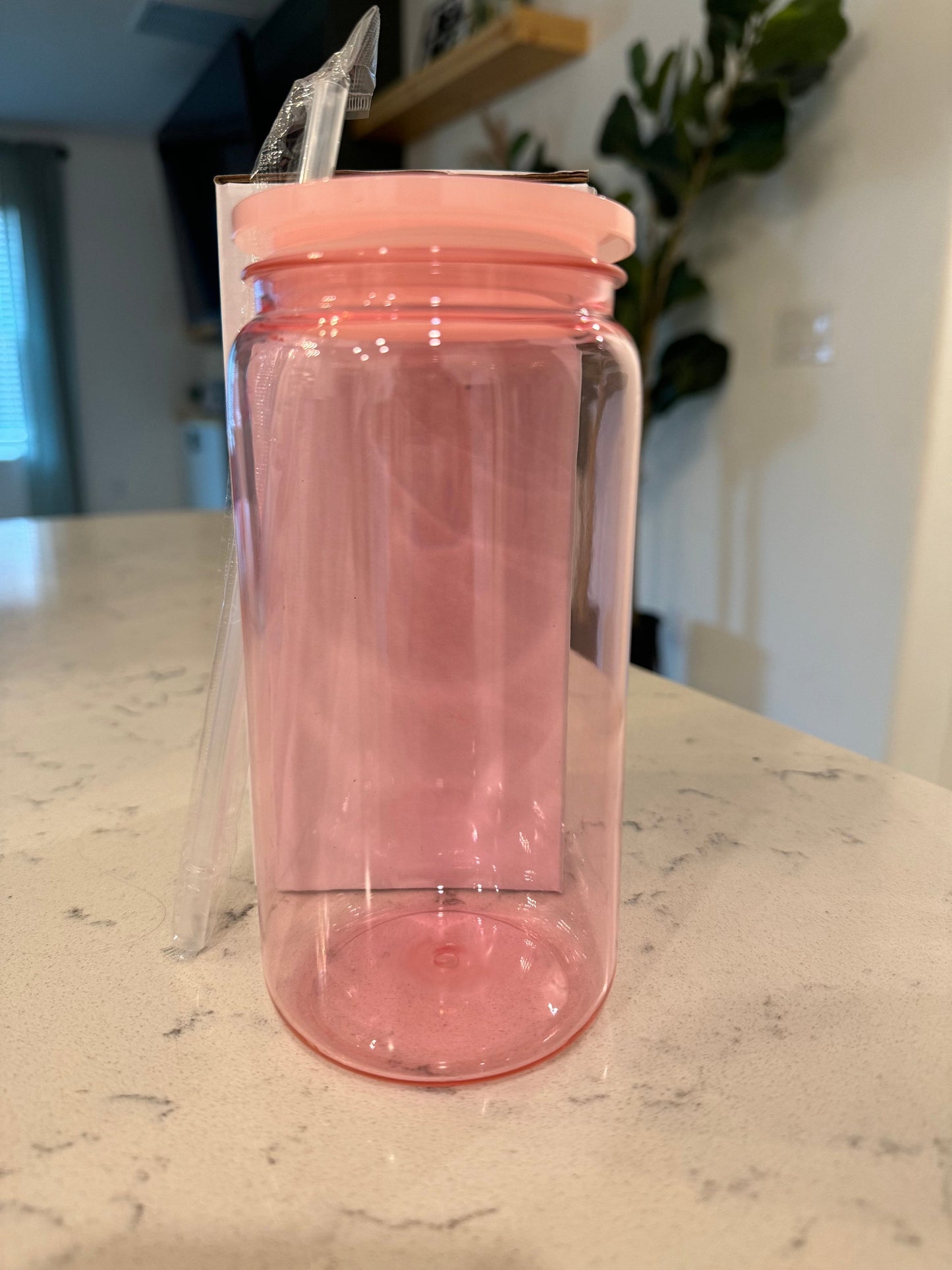 16oz Plastic Jelly Libbey Cup with Colorful Lids