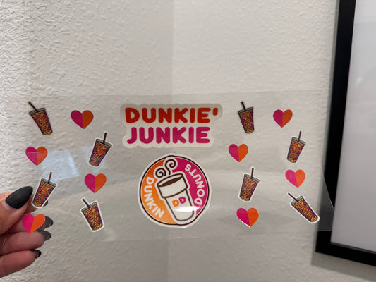 Dunkie Junkie Iced Coffee UV DTF