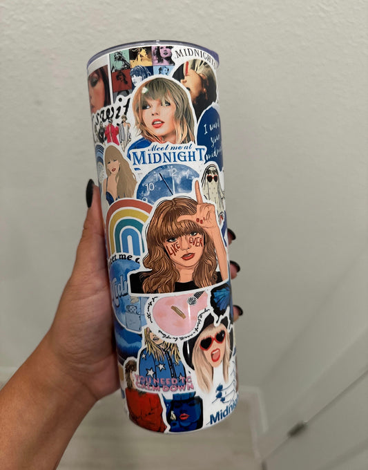 Taylor Swift Midnights Fan Art 20 oz Tumbler