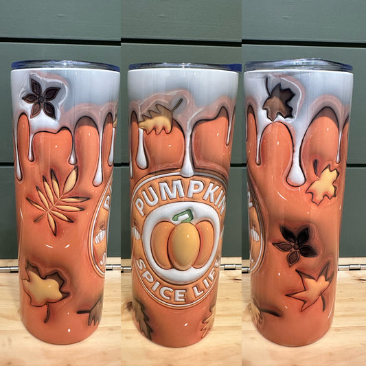 Pumpkin Spice Inflated 20 oz Tumbler