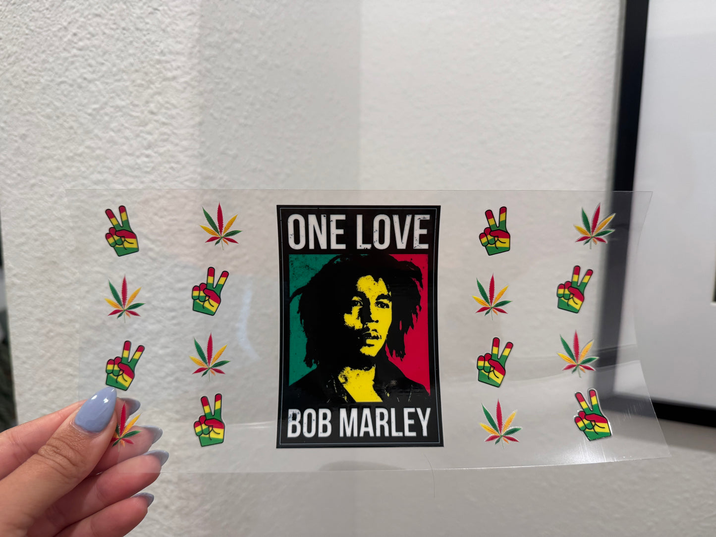 Bob Marley 3 420 Mary Jane UV DTF Wrap Transfer 16oz | No Heat Needed | Waterproof | Permanent Adhesive