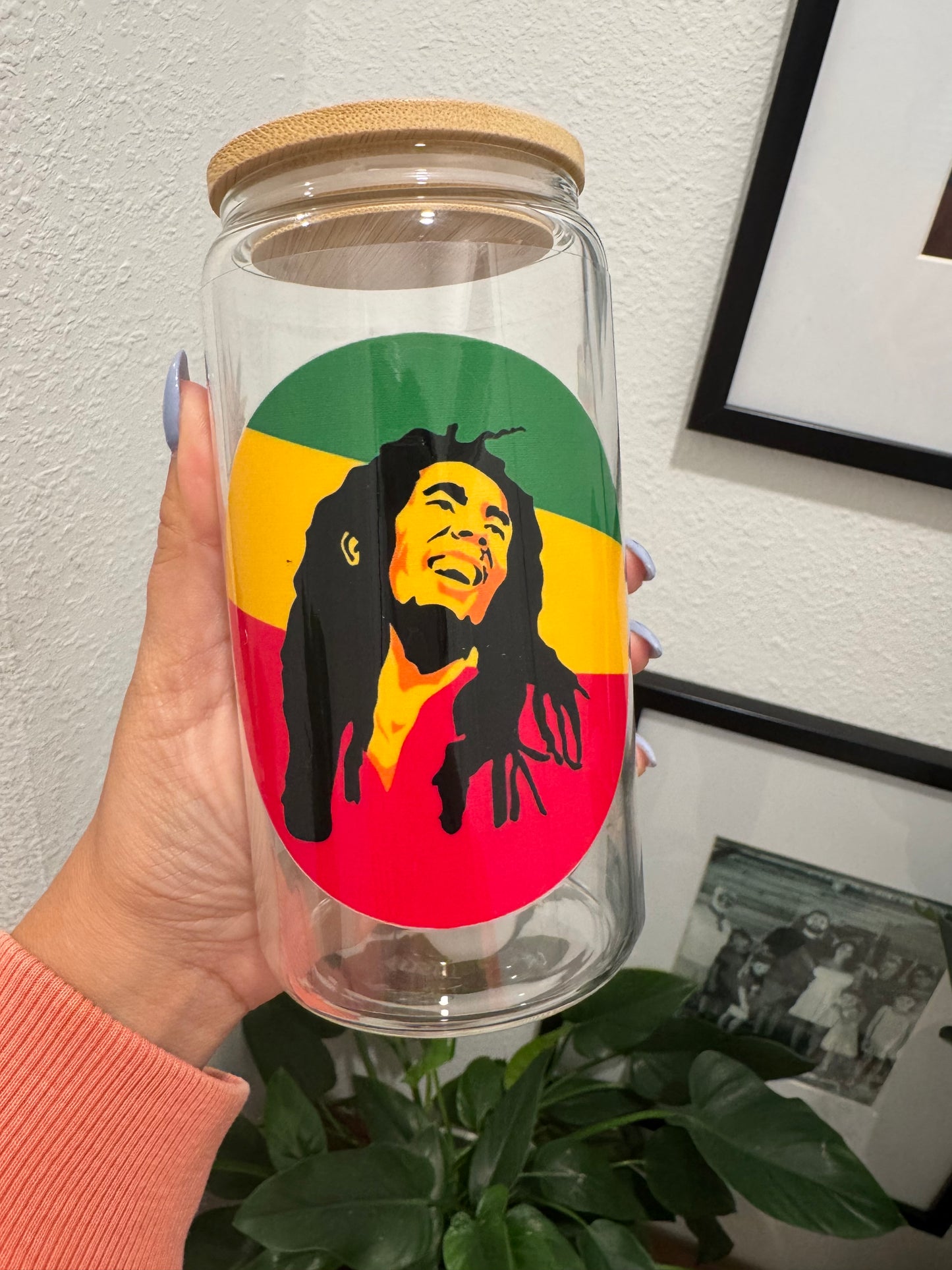Bob Marley 2 420 Mary Jane UV DTF Wrap Transfer 16oz | No Heat Needed | Waterproof | Permanent Adhesive