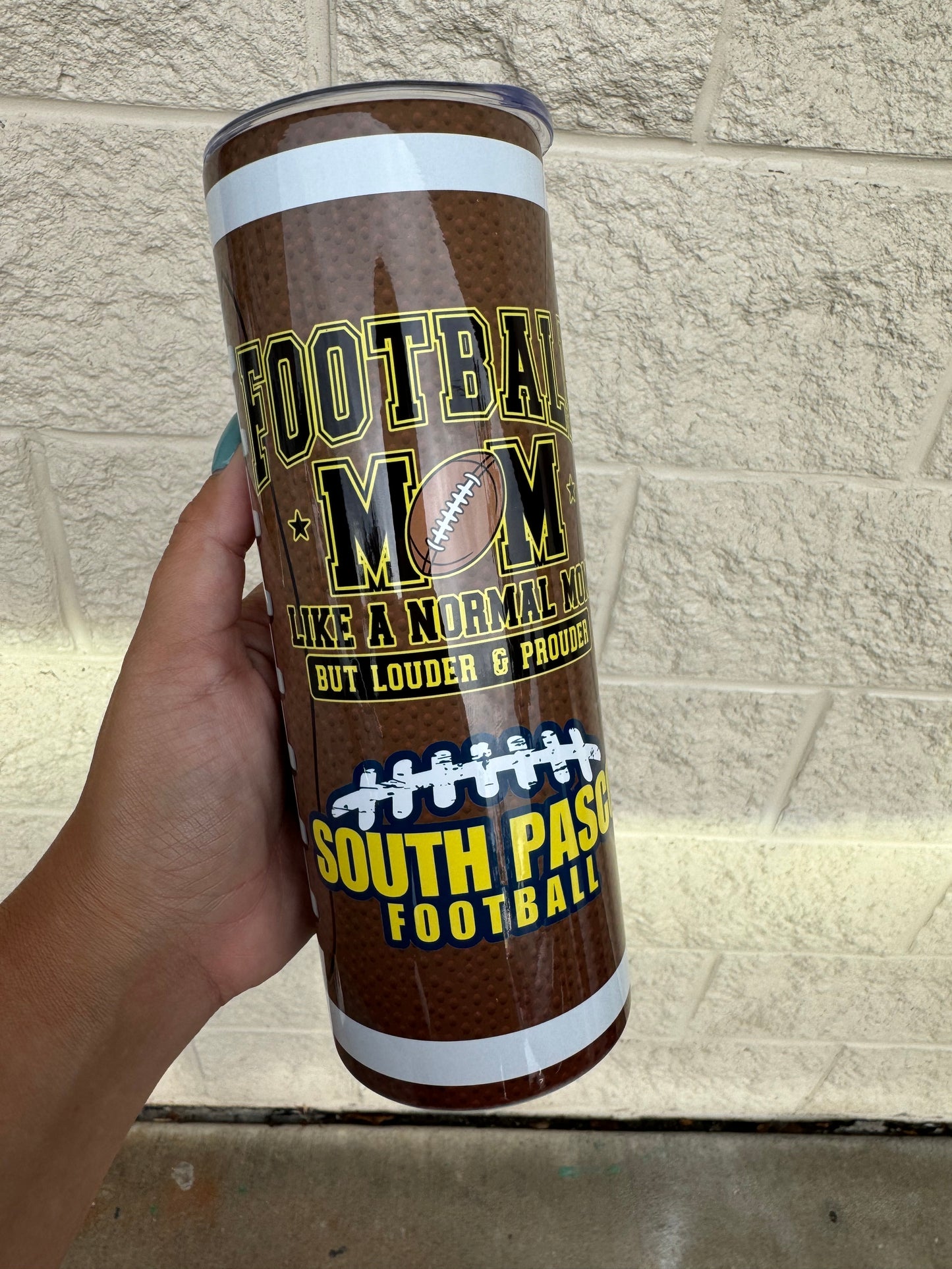 South Pasco Predators SPP Football Mom 20oz Regular Lid Tumbler