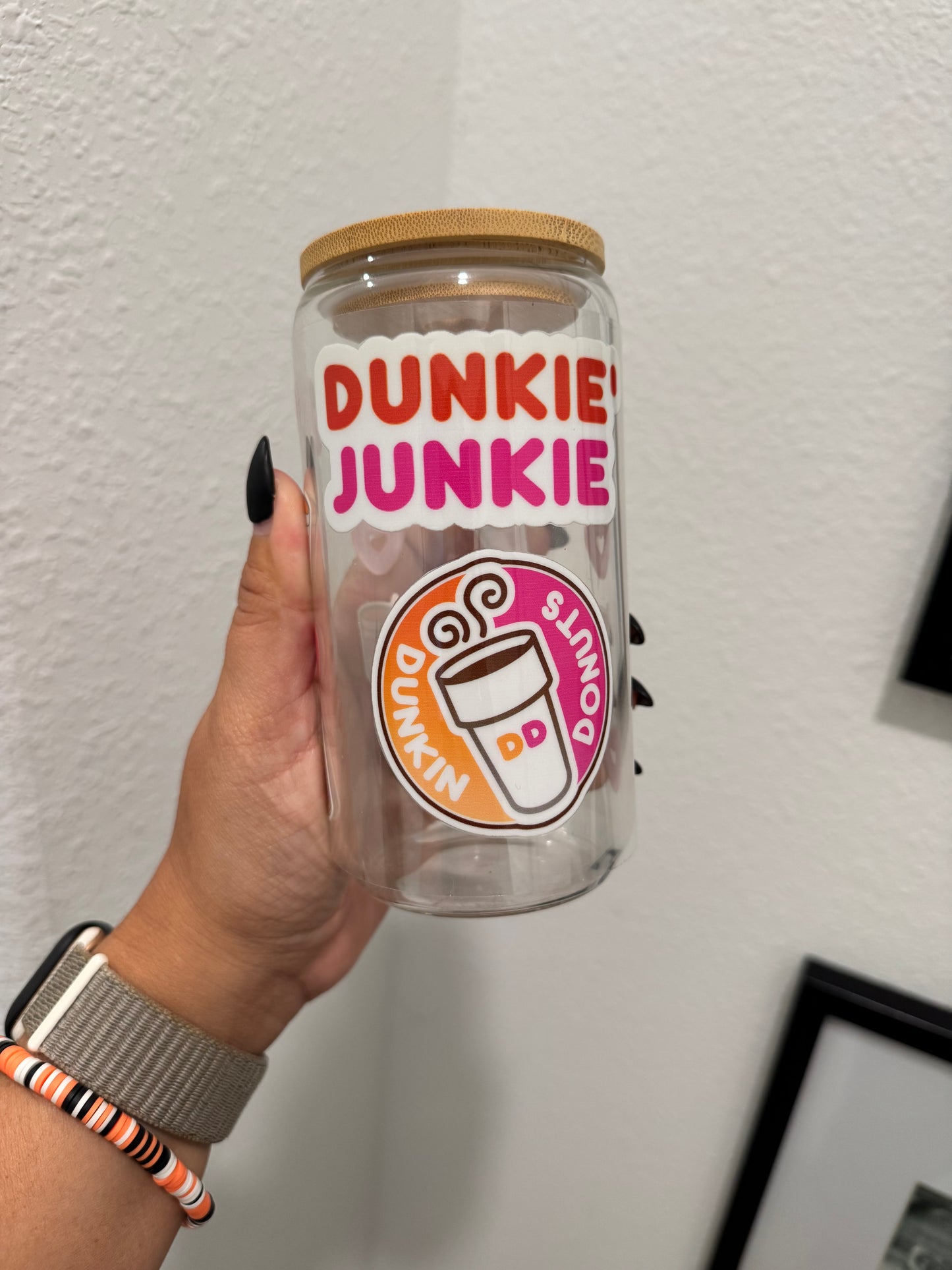 Dunkie Junkie Donut Hearts UV DTF