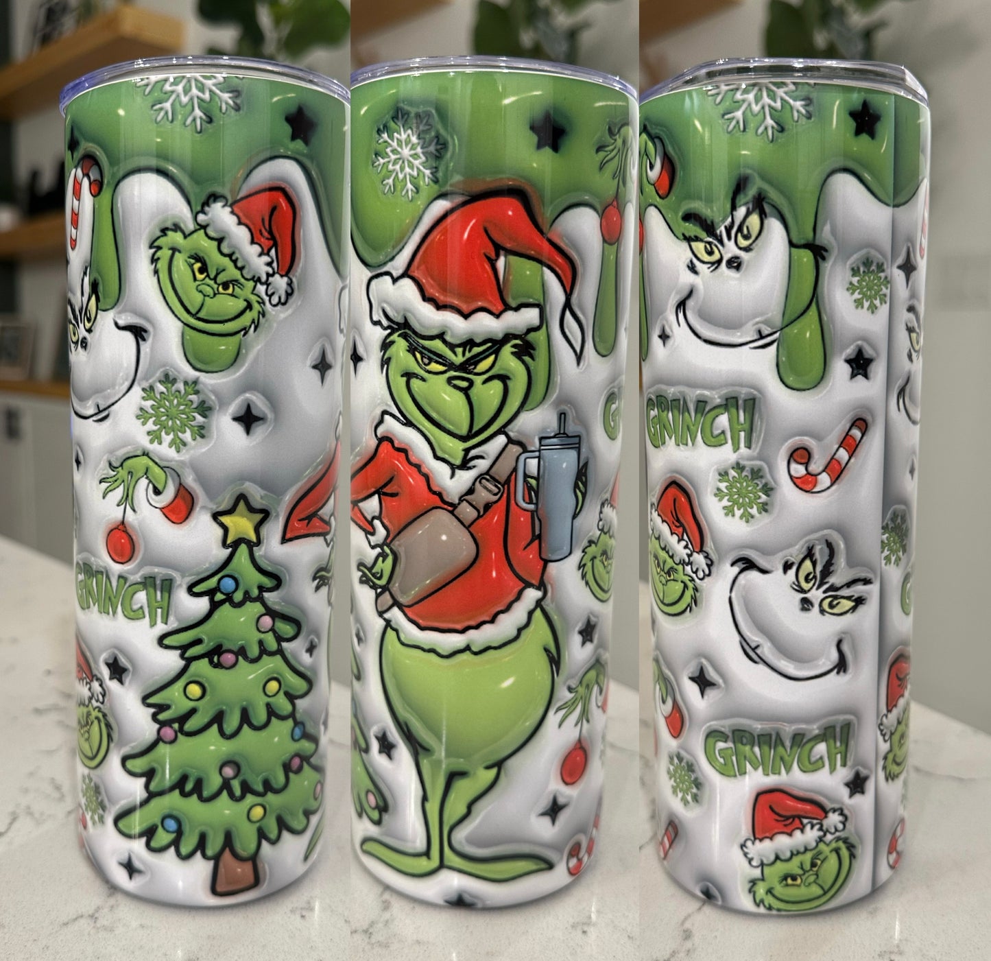 Grinch Green Crossbody Bag w/ Stanley Cup 20oz Tumbler