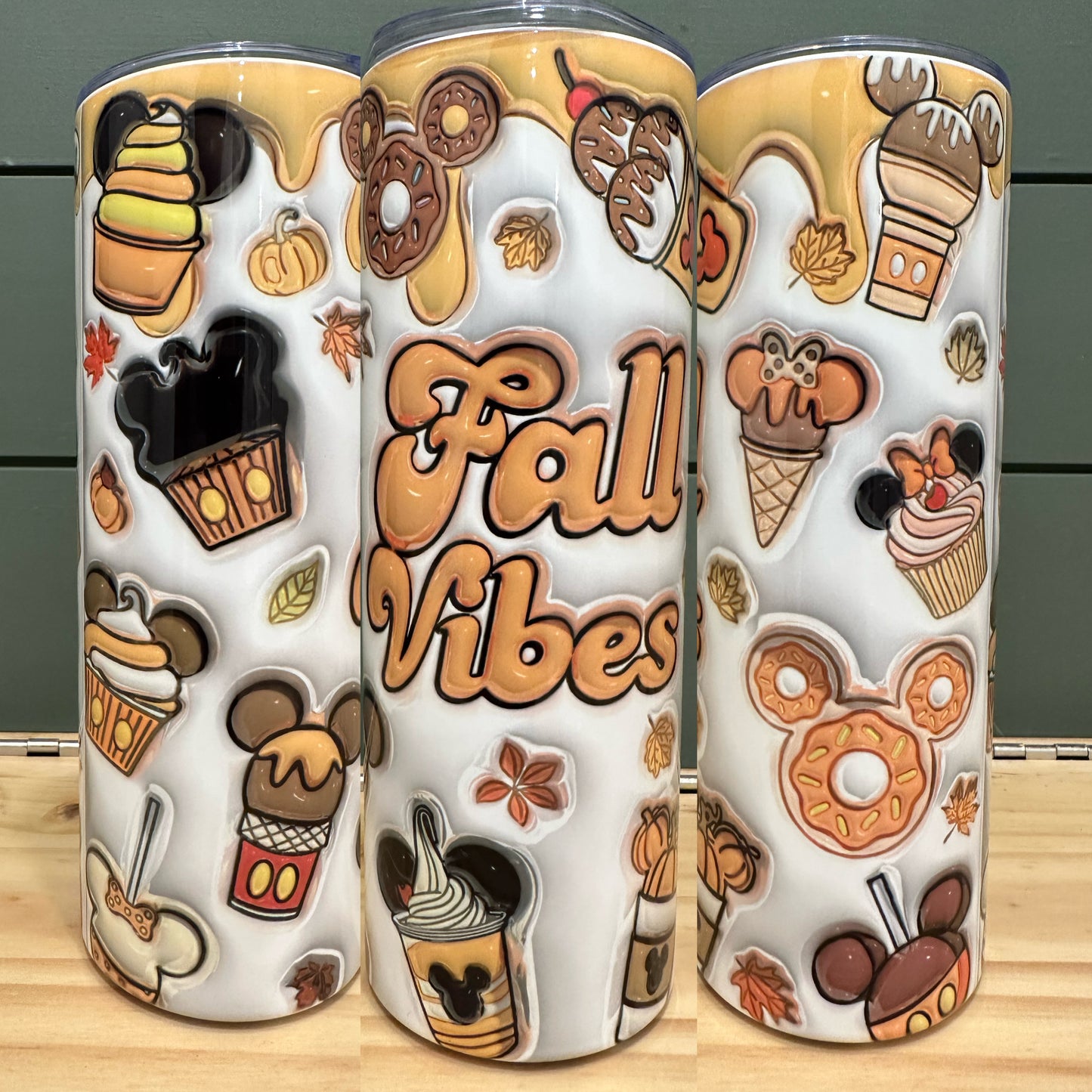 Fall Vibes Disney Inflated 20oz Fall Tumbler