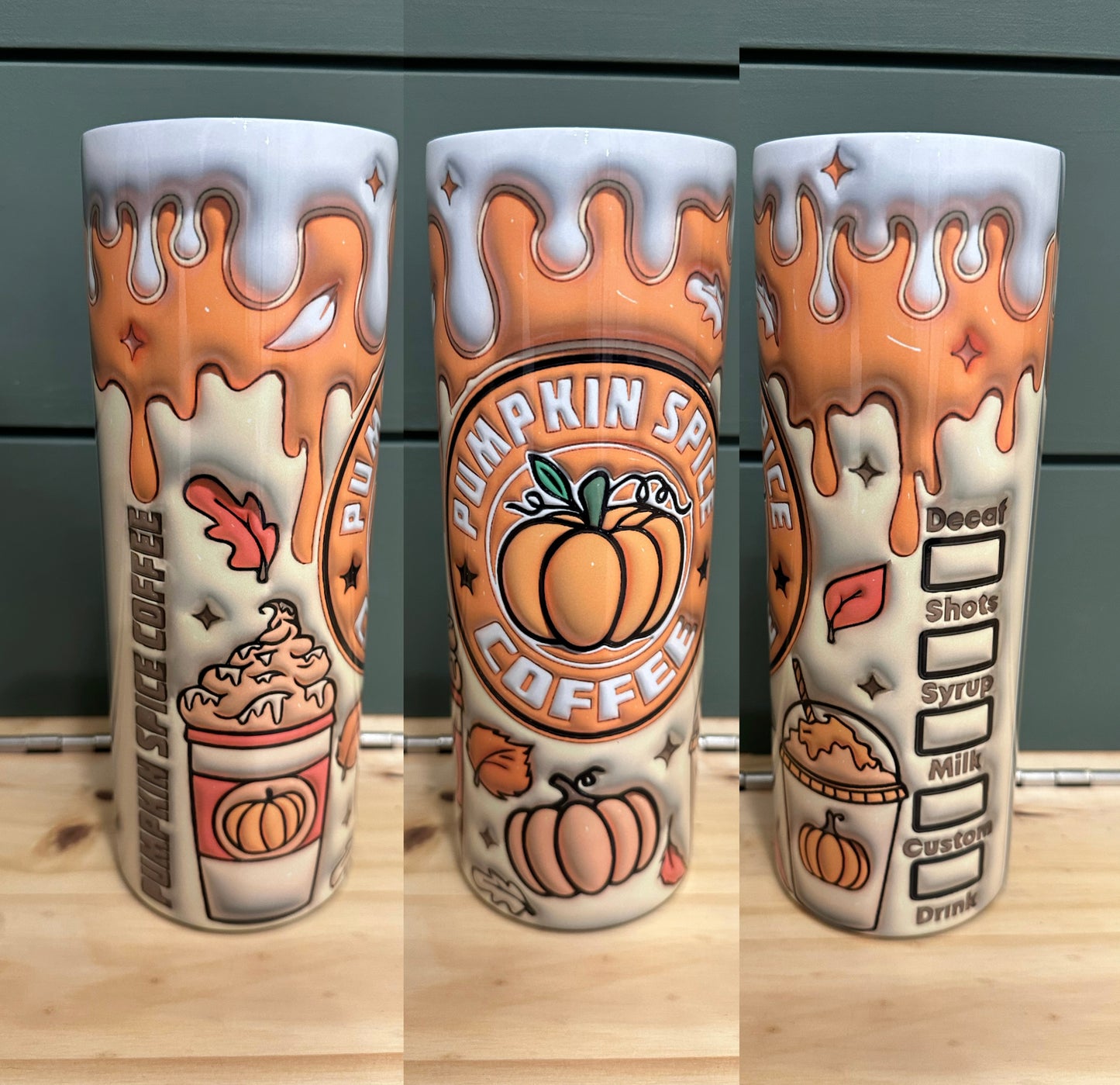 Pumpkin Spice Latte Inflated 20 oz Tumbler