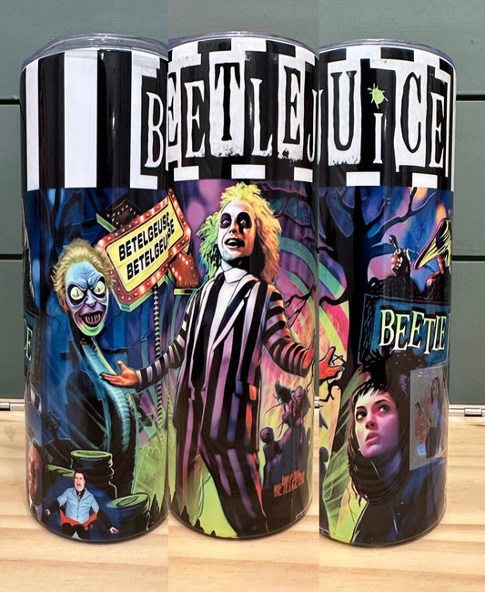 Beetlejuice 20oz Halloween Tumbler