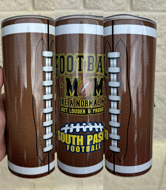 South Pasco Predators SPP Football Mom 20oz Regular Lid Tumbler