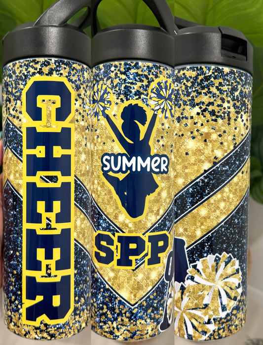 South Pasco Predators SPP Cheer Glitter 20oz Tumbler