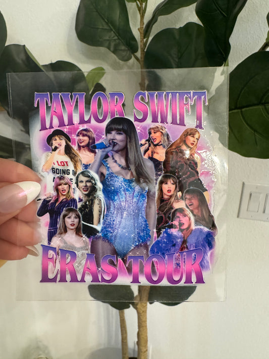 Taylor Swift Purple Eras Tour Decal | No Heat Needed | Waterproof | Permanent Adhesive