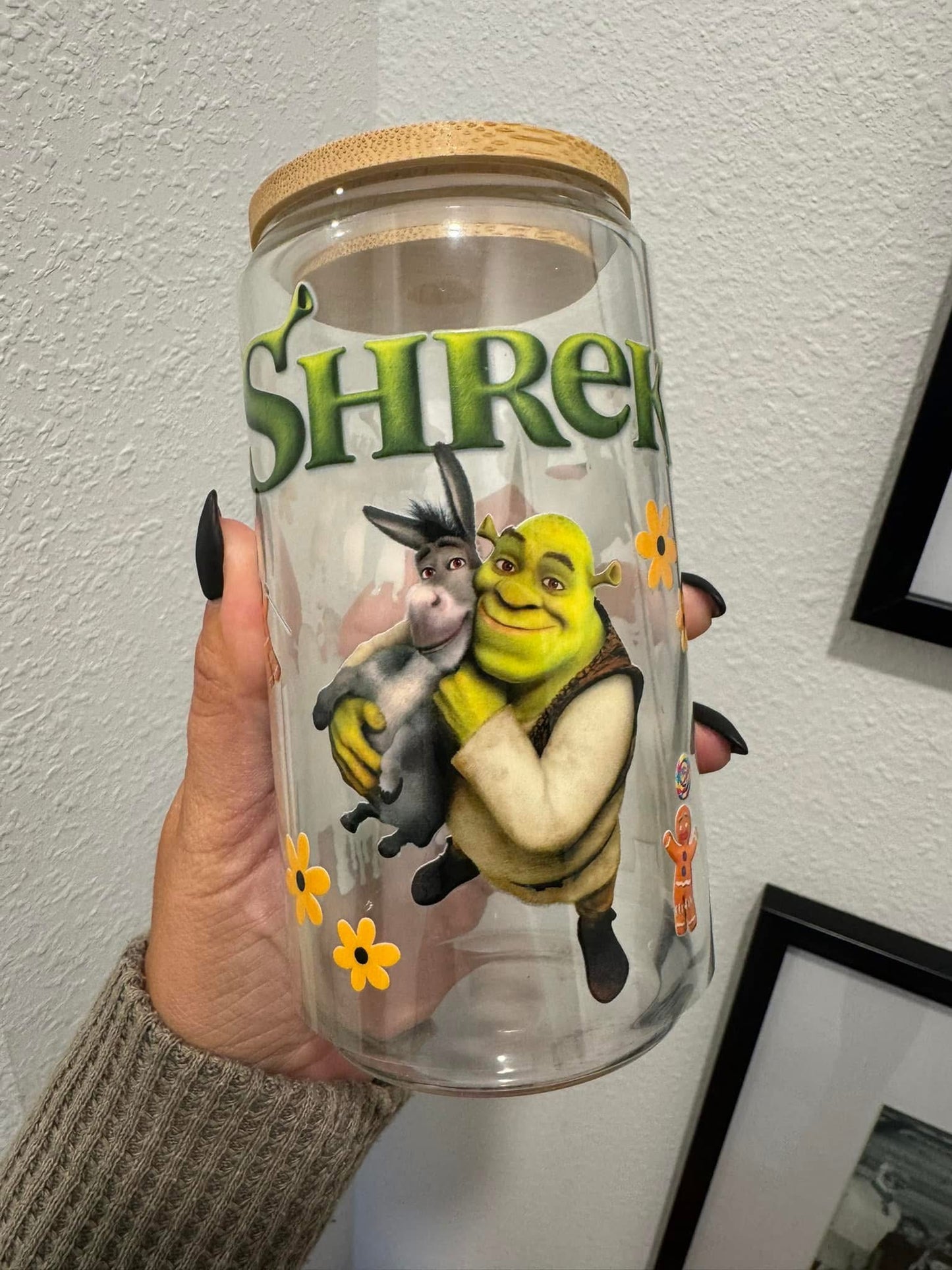 Shrek UV DTF Wrap Transfer 16oz | No Heat Needed | Waterproof | Permanent Adhesive