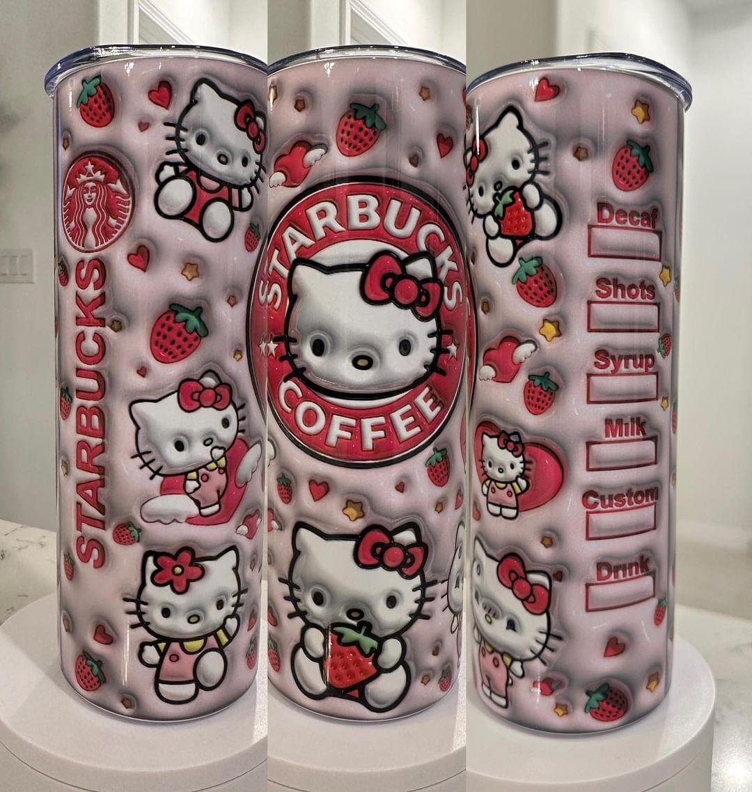 Hello Kitty Inflated Strawberry 20 oz Tumbler