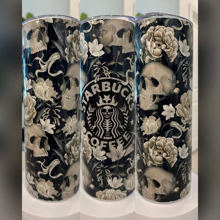 Starbucks Dark Skull 20 oz Tumbler