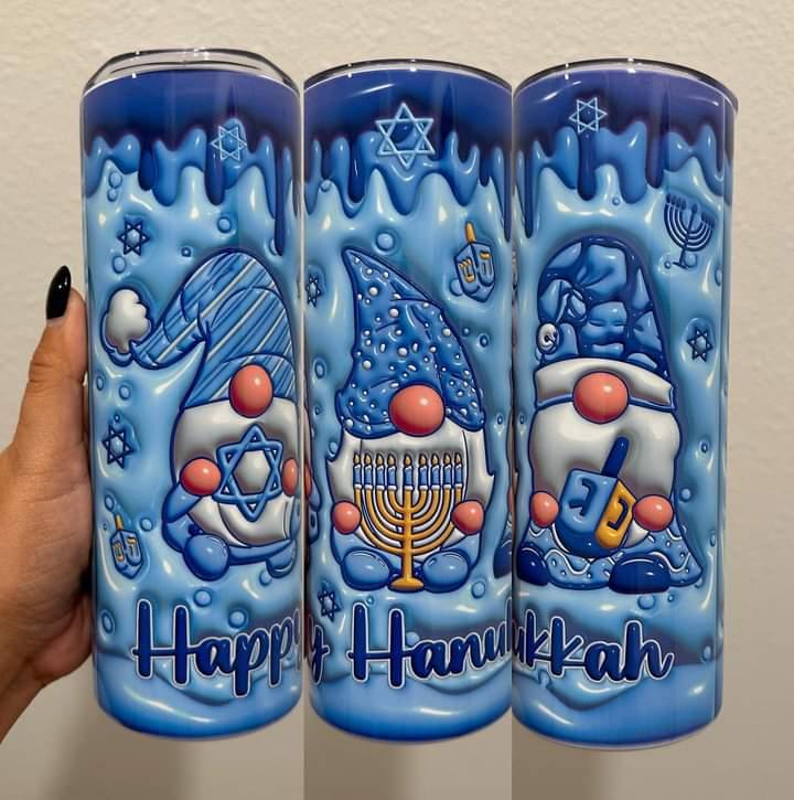 Happy Hanukkah Israel 20 oz Tumbler