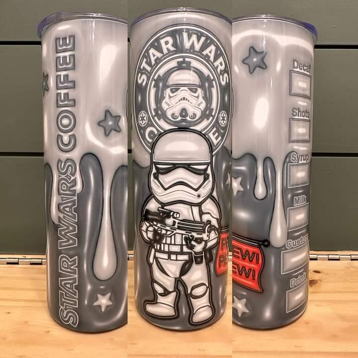 Star Wars Storm Trooper Pew Pew Cup 20 oz Tumbler