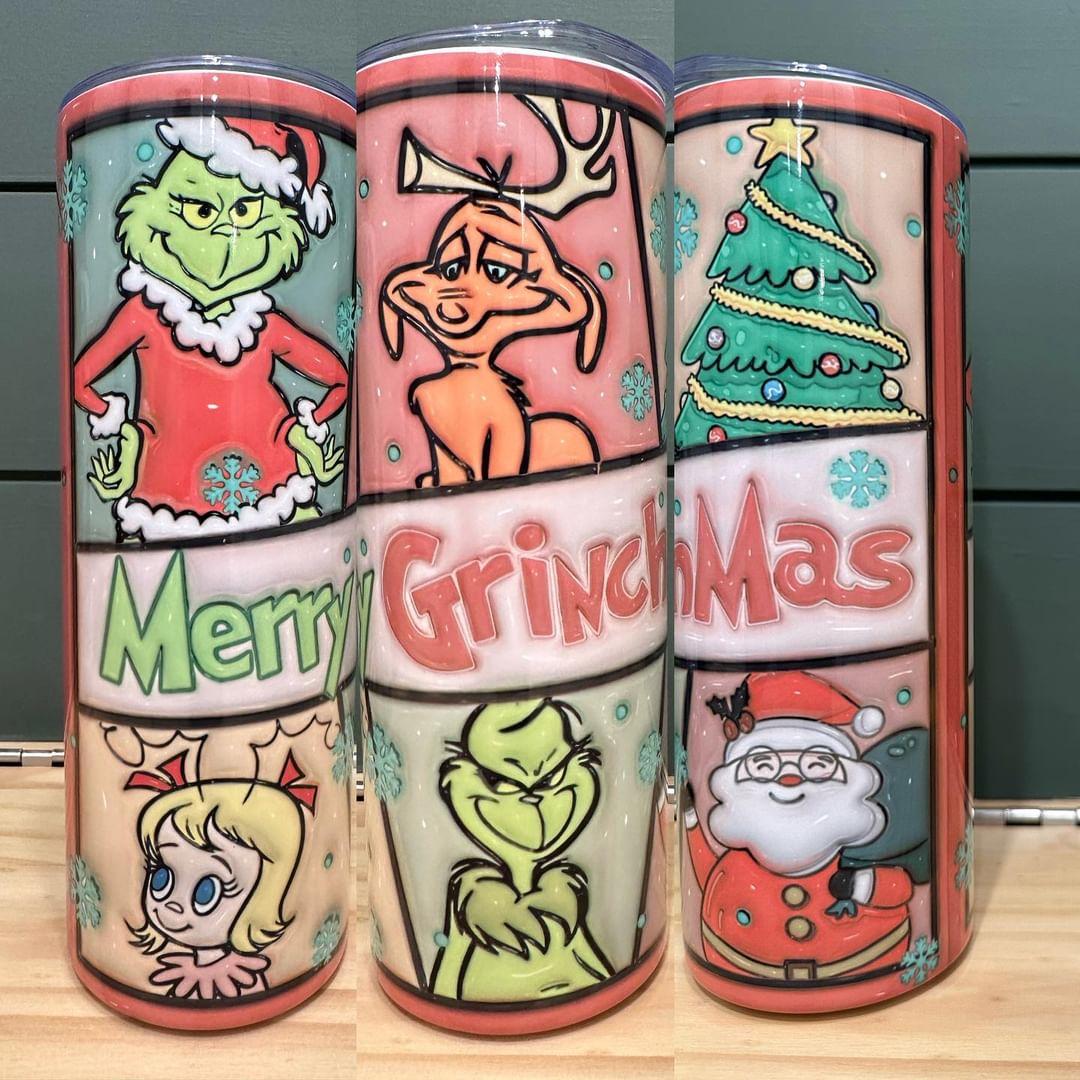 Merry Grinchmas Grinch Character Cup 20oz Tumbler