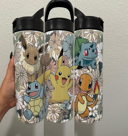 Pokemon Floral 20 oz Tumbler