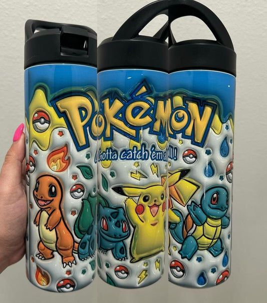 Pokemon Inflated Blue Top 20 oz Tumbler