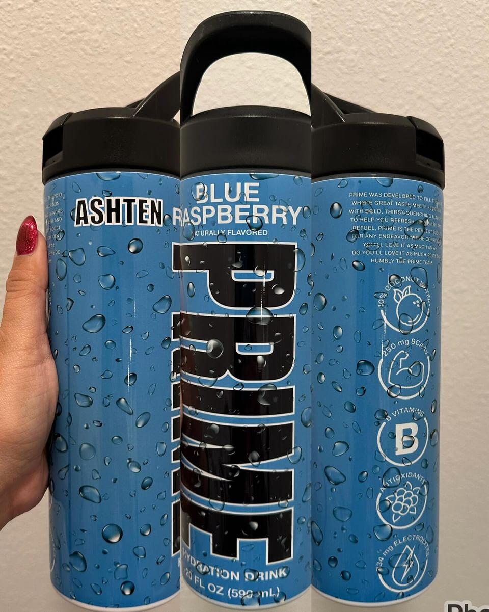 Prime Blue Raspberry 20 oz Tumbler