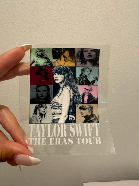 Taylor Swift Eras Tour Decal | No Heat Needed | Waterproof | Permanent Adhesive