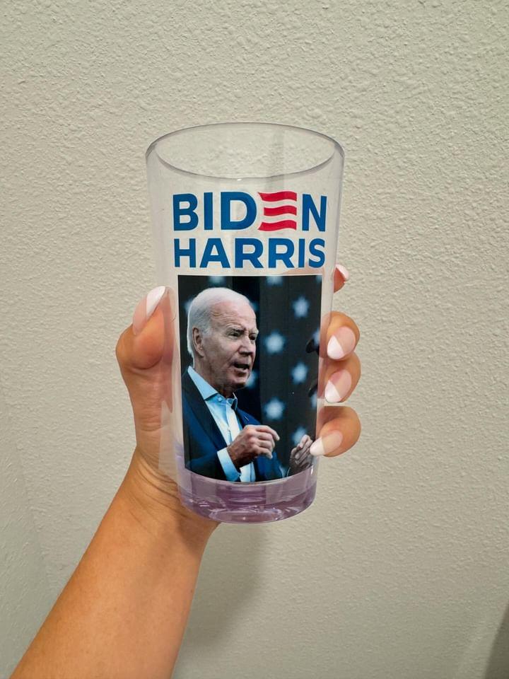 Biden 2024 Stars and Flags UV DTF Wrap Transfer 16oz | No Heat Needed | Waterproof | Permanent Adhesive