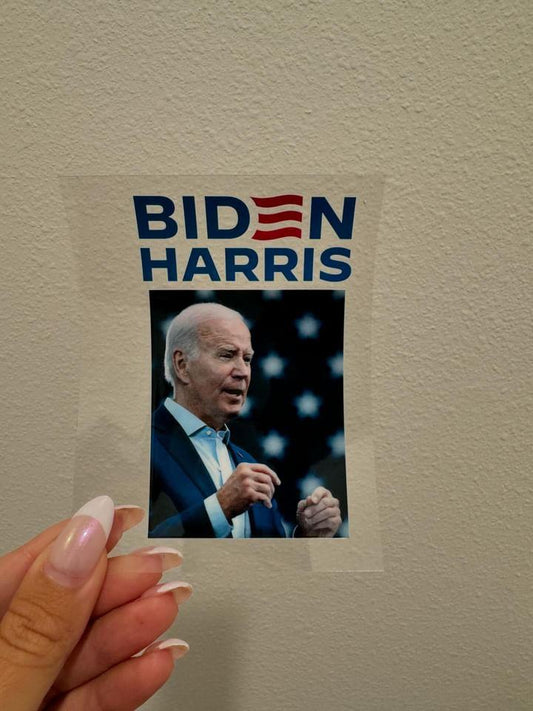 Biden 2024 Decal | No Heat Needed | Waterproof | Permanent Adhesive