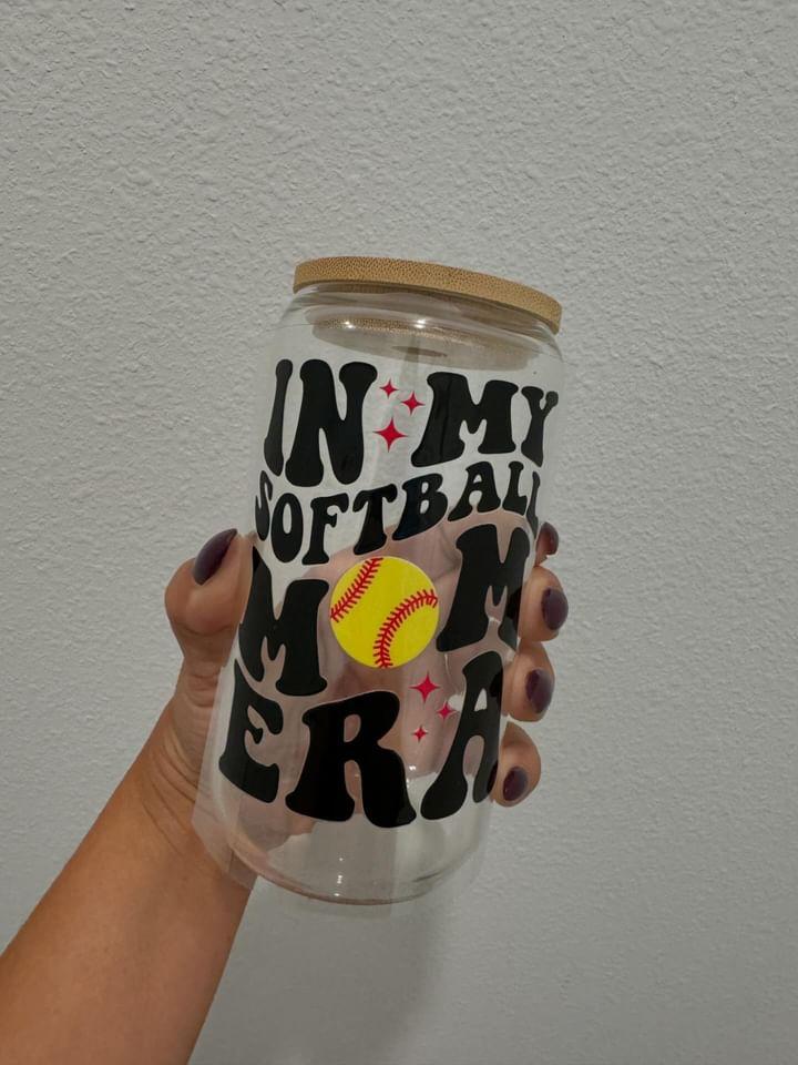 In My Softball Mom Era Decal | No Heat Needed | Waterproof | Permanent Adhesive