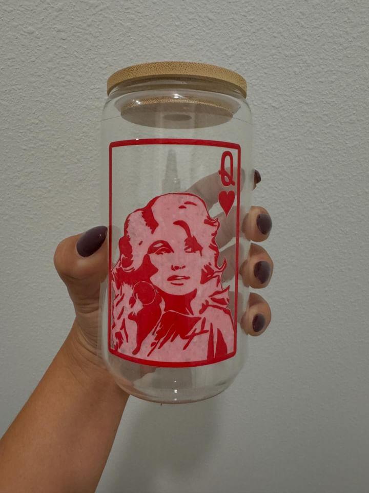 Queen Dolly Parton Decal | No Heat Needed | Waterproof | Permanent Adhesive