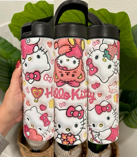 Hello Kitty Inflated Strawberry Teddy Bear Costume 20 oz Tumbler