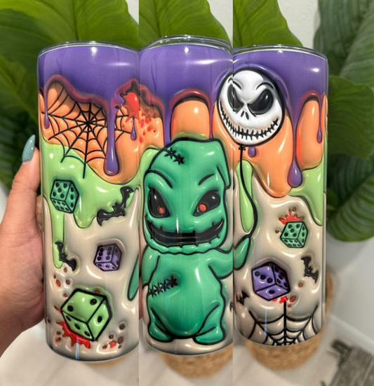 Oogie Boogie Nightmare Before Christmas 20oz Halloween Tumbler