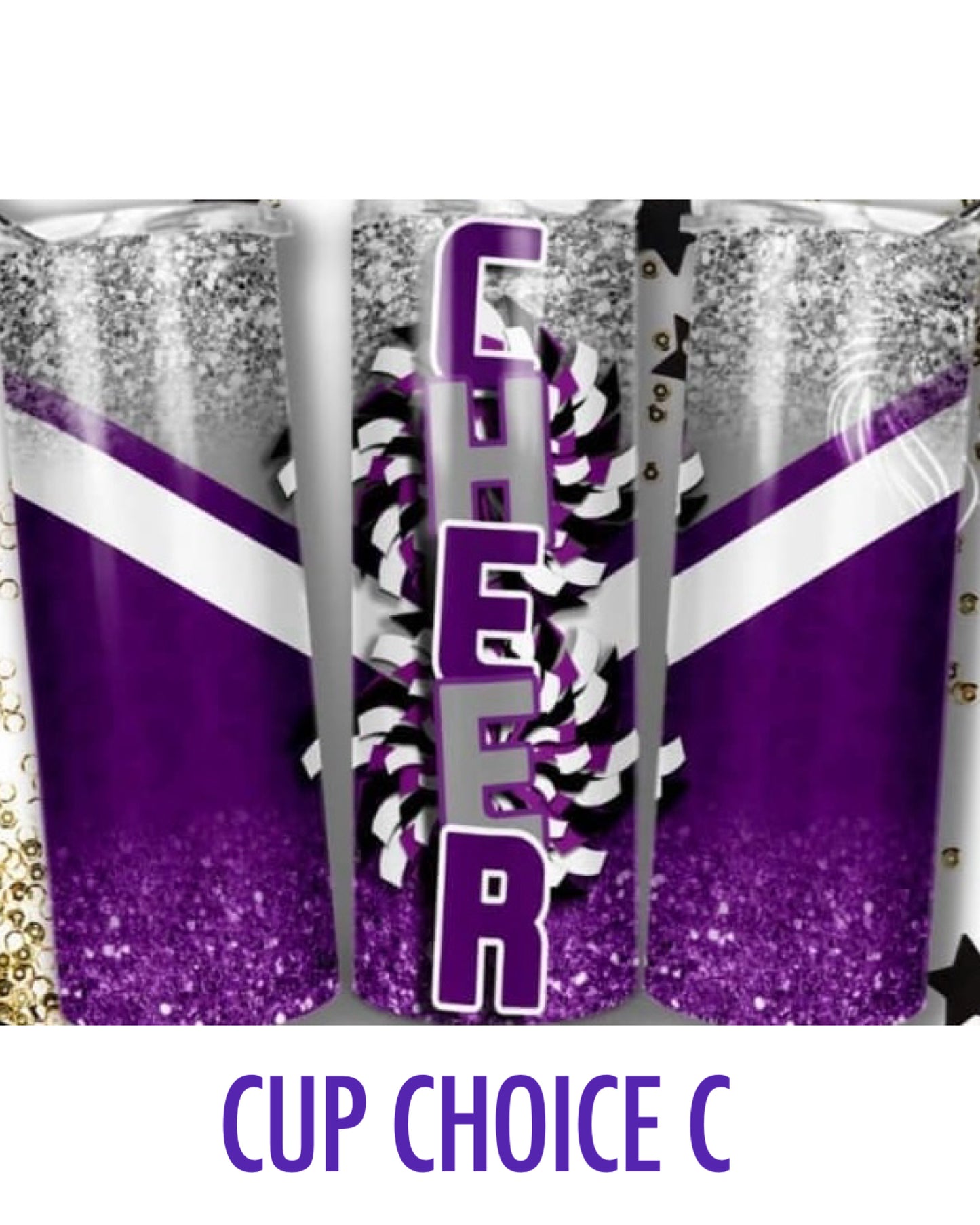 Purple Cheer 20oz Tumbler