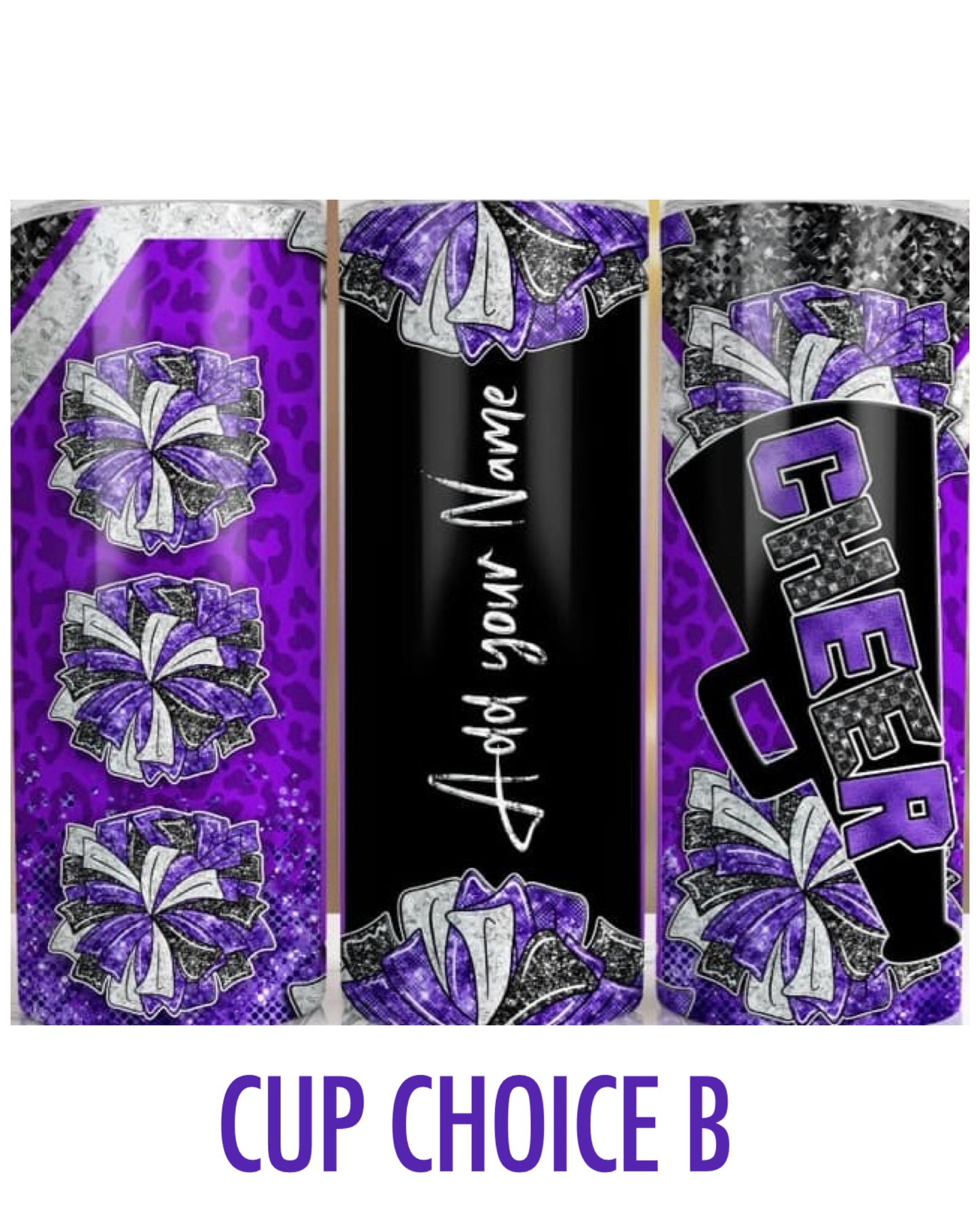 Purple Cheer 20oz Tumbler