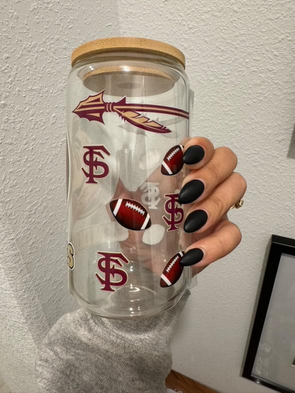 FSU Seminoles UV DTF Wrap Transfer 16oz | No Heat Needed | Waterproof | Permanent Adhesive