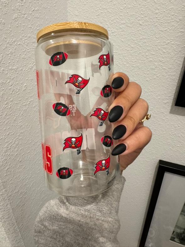 Tampa Bay Buccaneers NFL Football UV DTF Wrap Transfer 16oz | No Heat Needed | Waterproof | Permanent Adhesive