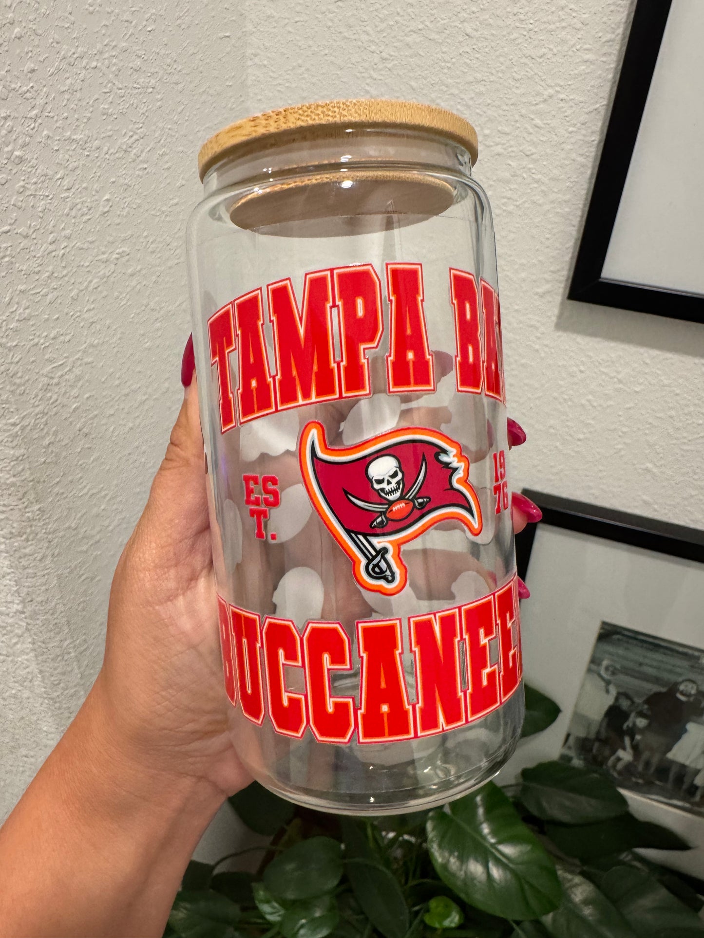 Tampa Bay Bucs Helmets UV DTF Wrap Transfer 16oz |No Heat Needed | Waterproof | Permanent Adhesive