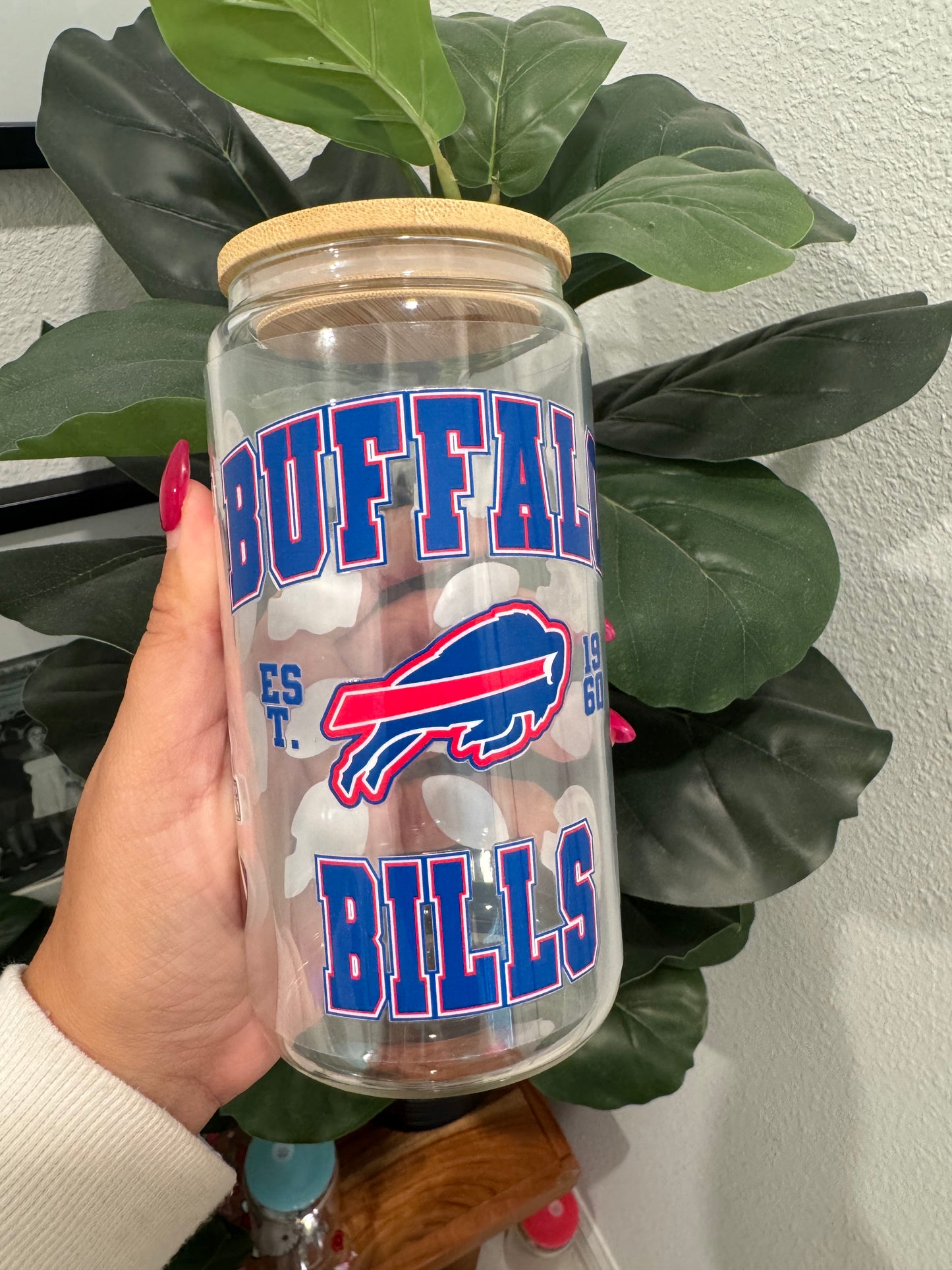 Buffalo Bills Helmets UV DTF Wrap Transfer 16oz |No Heat Needed | Waterproof | Permanent Adhesive