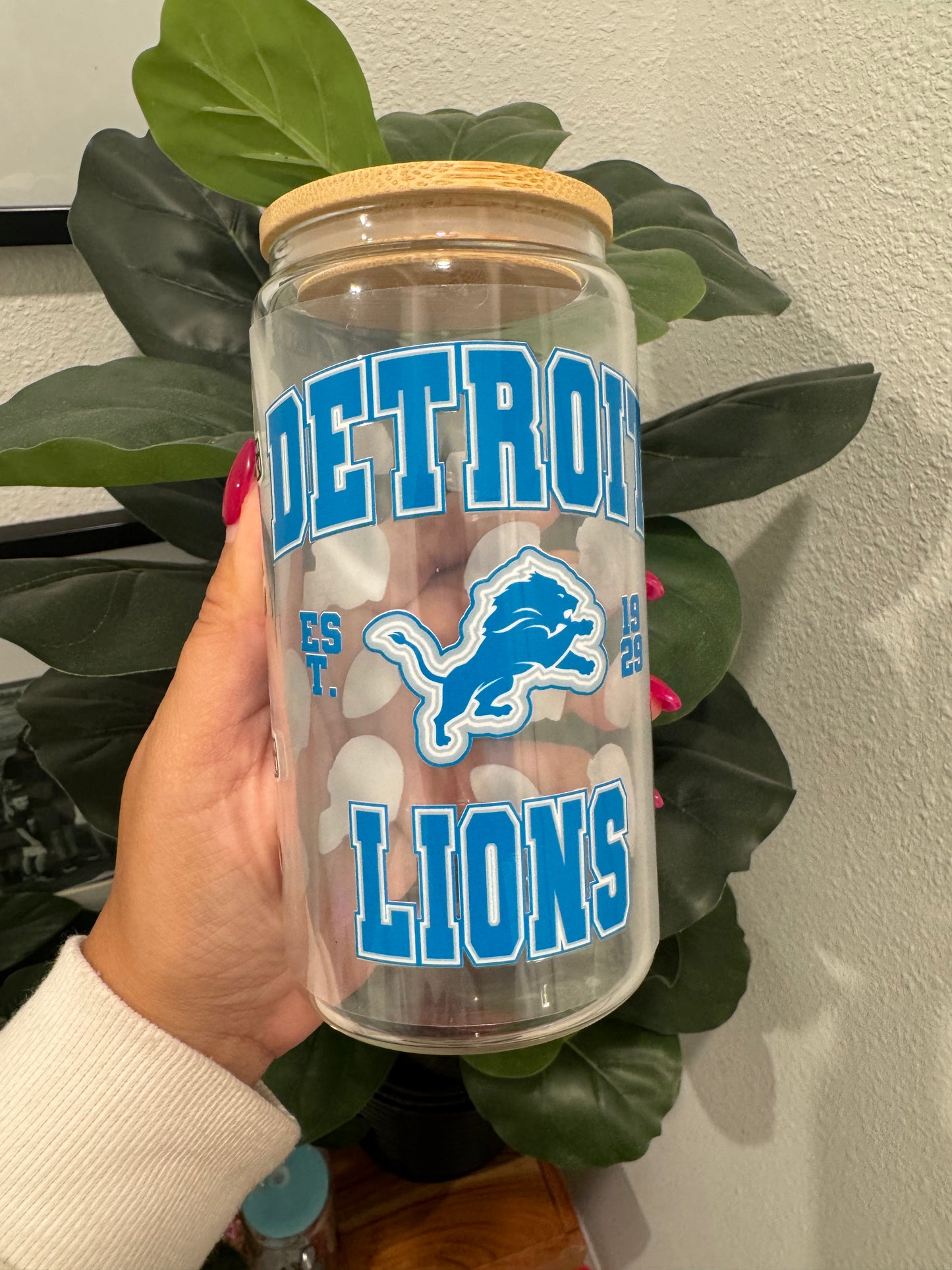 Detroit Lions Helmets UV DTF Wrap Transfer 16oz | No Heat Needed | Waterproof | Permanent Adhesive